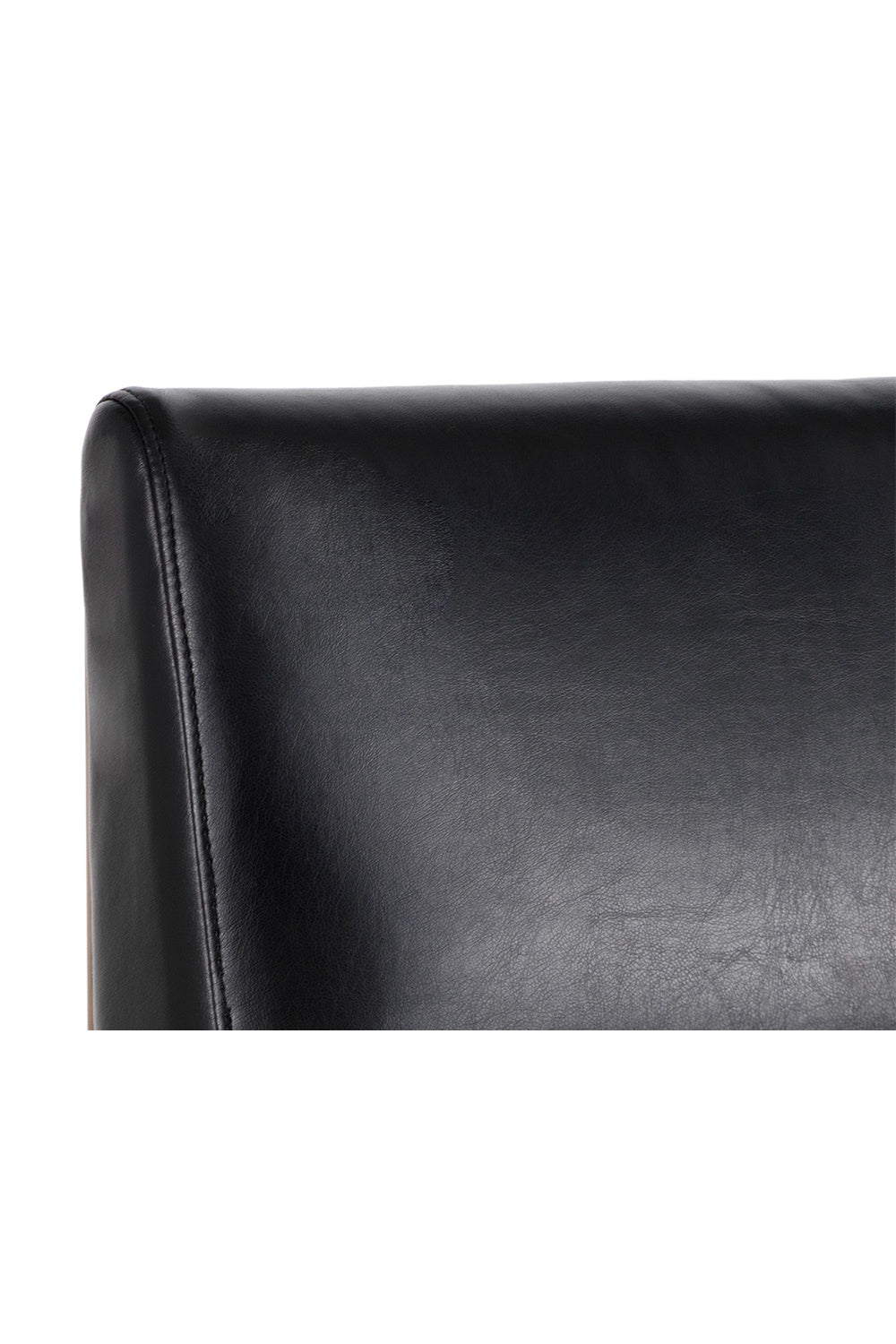   Modern European furniture - Black Leather Cantilevered Bar Stool  - www.oroa.com | Oroa.com