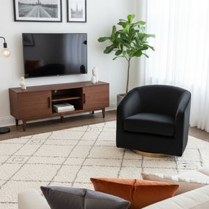   Modern European furniture - Curved Swivel Lounge Chair - www.oroa.com | Oroa.com