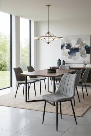   Modern European furniture - Channel-Tufted Dining Chairs (2) - www.oroa.com | Oroa.com