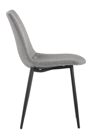   Modern European furniture - Channel-Tufted Dining Chairs (2) - www.oroa.com | Oroa.com