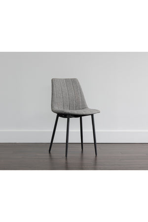  Modern European furniture - Channel-Tufted Dining Chairs (2) - www.oroa.com | Oroa.com
