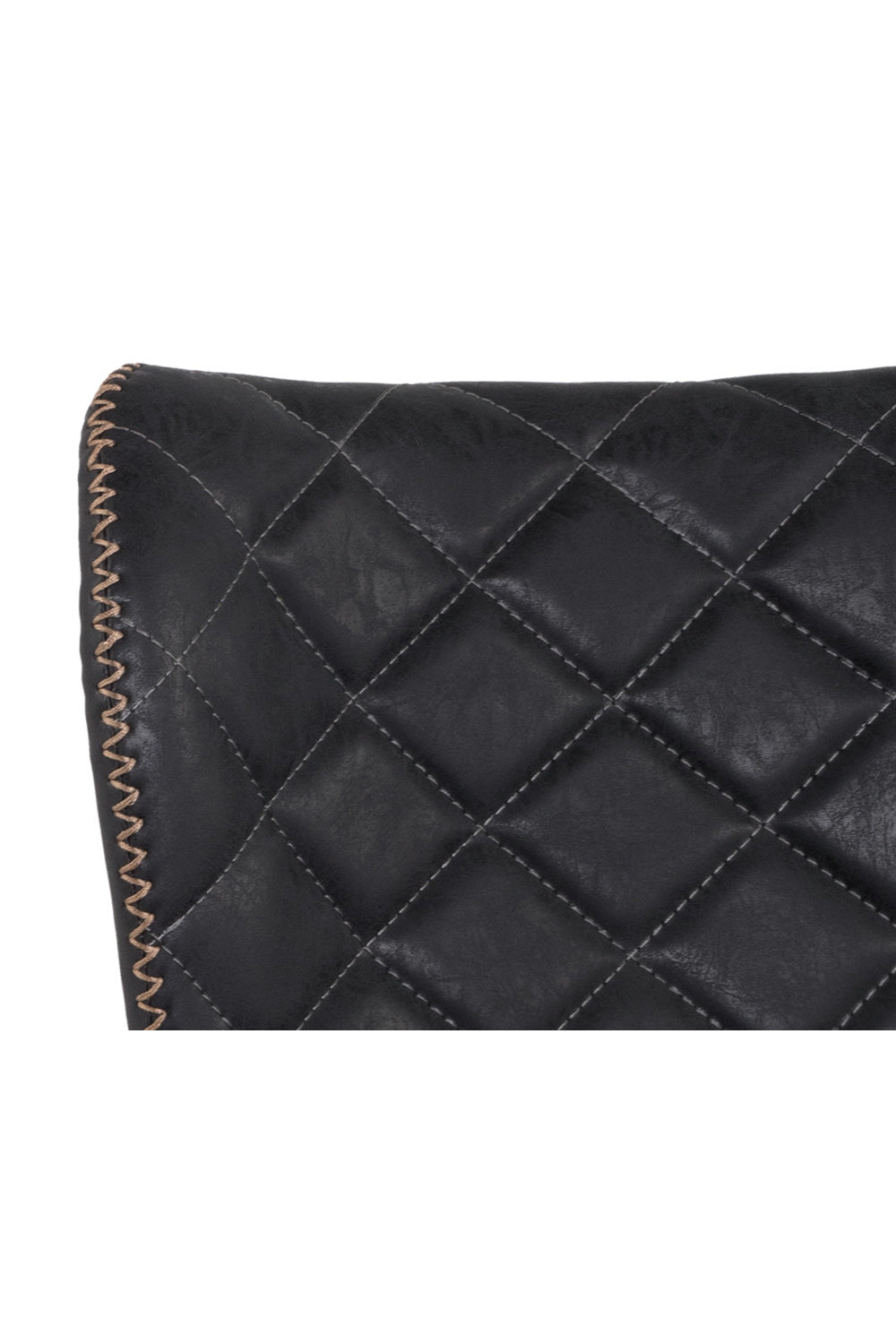   Modern European furniture - Diamond-Stitched Leather Look Bar Stools (2) - www.oroa.com | Oroa.com