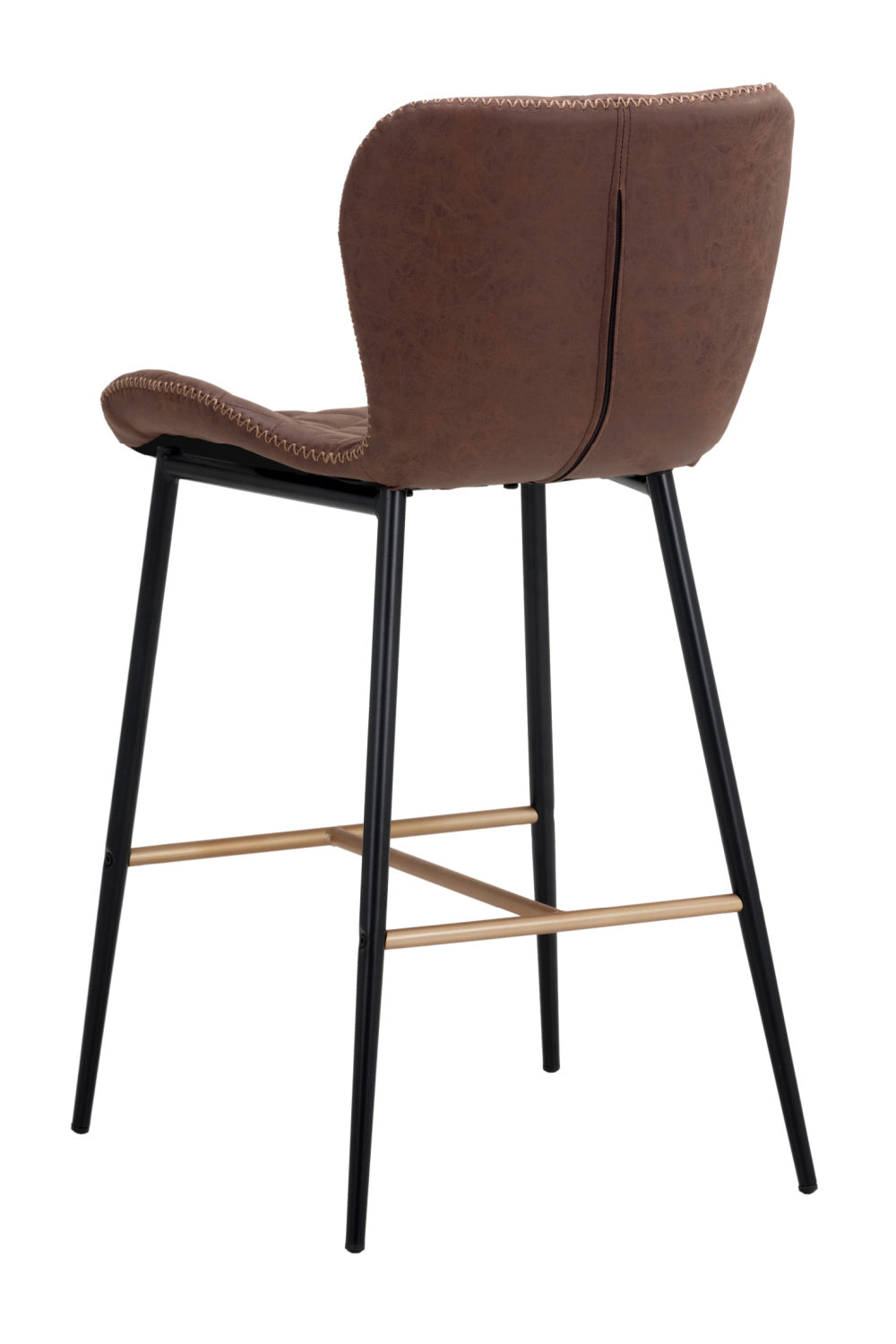   Modern European furniture - Leather-Look Diamond-Stitched  Counter Stools (2) - www.oroa.com | Oroa.com