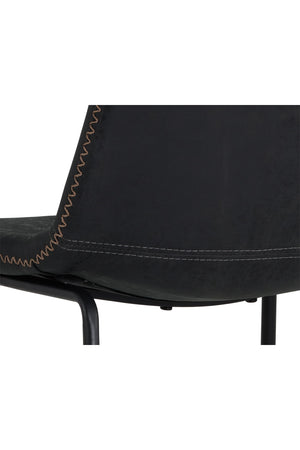   Modern European furniture - Leather Look Mid-Century Dining Chairs (2) - www.oroa.com | Oroa.com