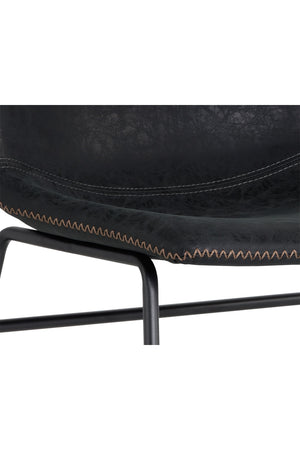   Modern European furniture - Leather Look Mid-Century Dining Chairs (2) - www.oroa.com | Oroa.com