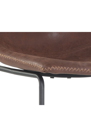   Modern European furniture - Leather-Look Mid-Century Counter Stools (2) - www.oroa.com | Oroa.com