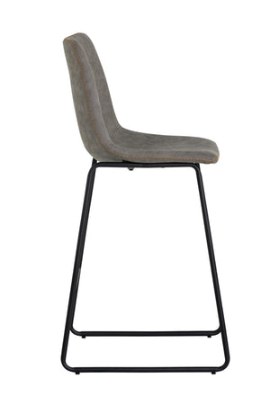   Modern European furniture - Leather-Look Mid-Century Counter Stools (2) - www.oroa.com | Oroa.com