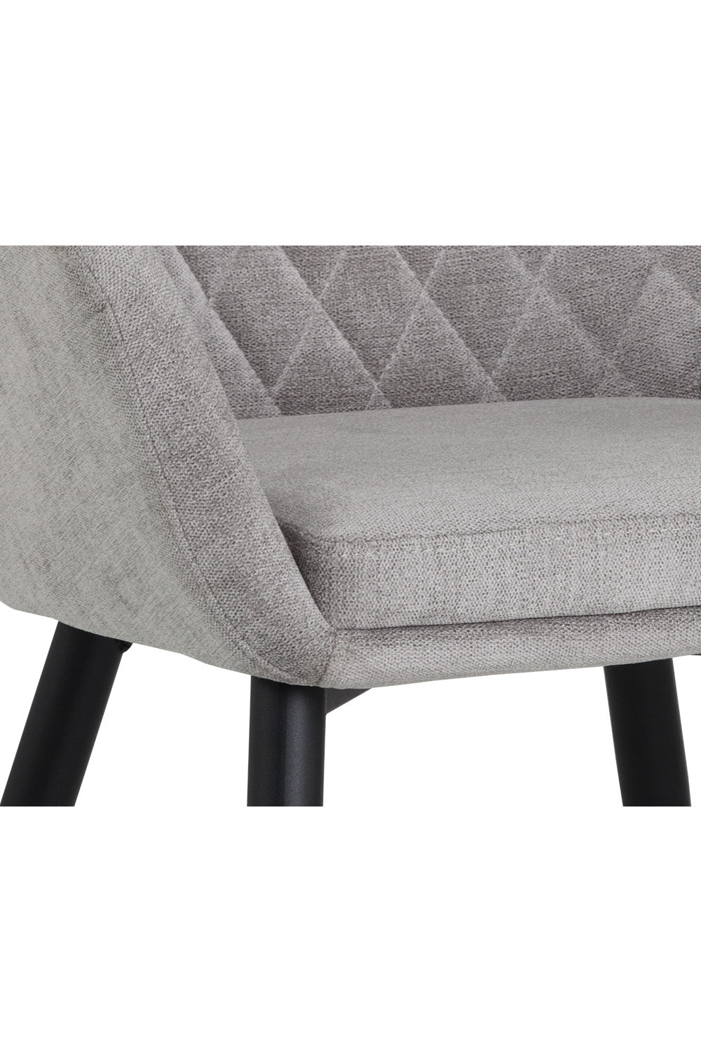   Modern European furniture - Gray Diamond-Tufted Dining Armchair  - www.oroa.com | Oroa.com