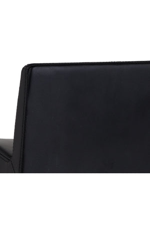   Modern European furniture - Black Leather Look Counter Stool - www.oroa.com | Oroa.com