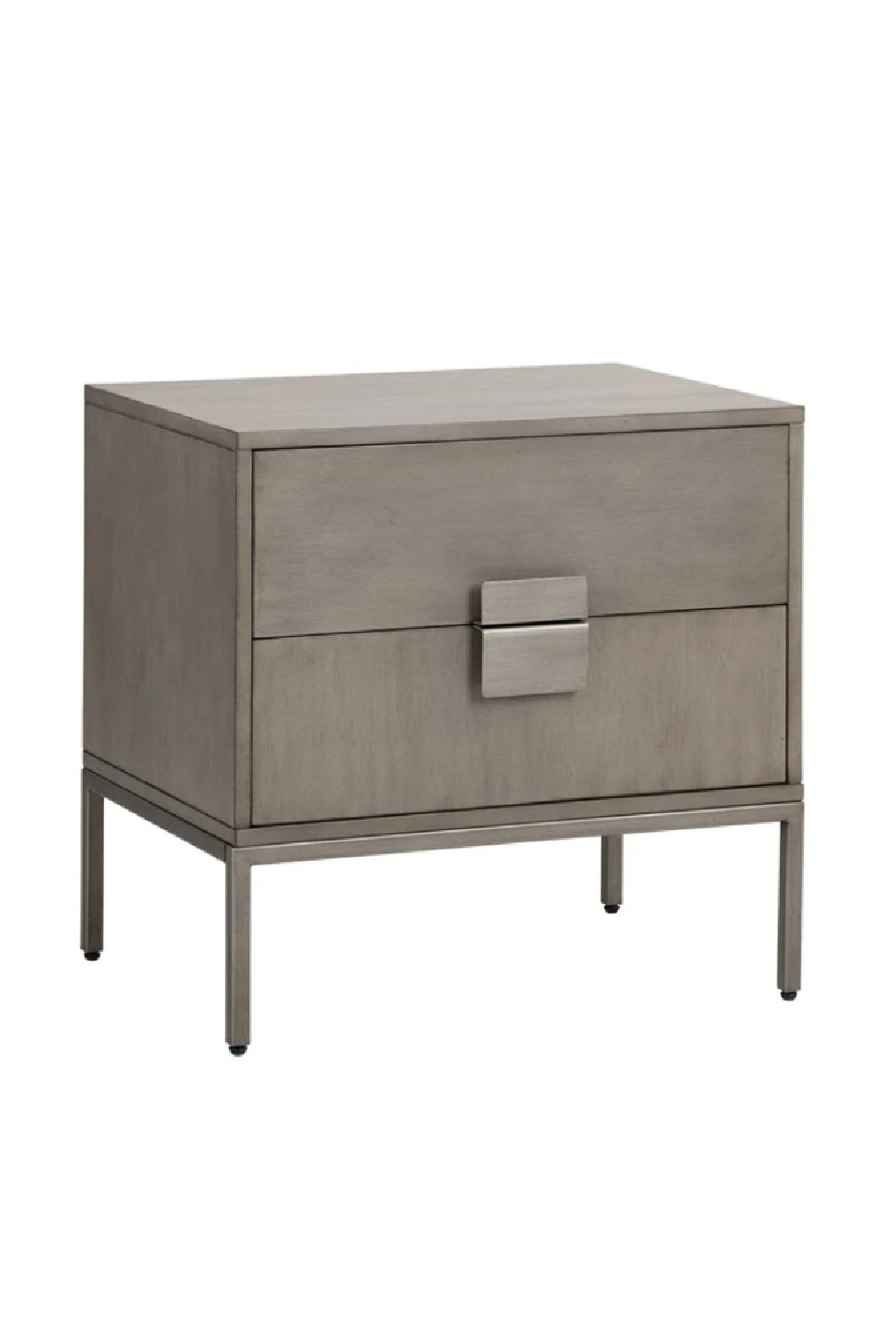   Modern European furniture - Acacia Wood 2-Drawer Nightstand - www.oroa.com | Oroa.com