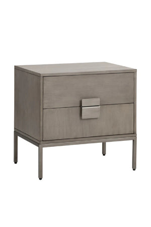   Modern European furniture - Acacia Wood 2-Drawer Nightstand - www.oroa.com | Oroa.com
