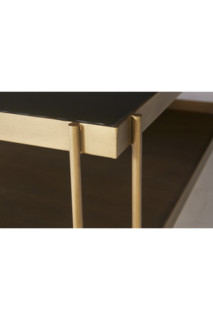   Square Black Glass Coffee Table | Oroa.com