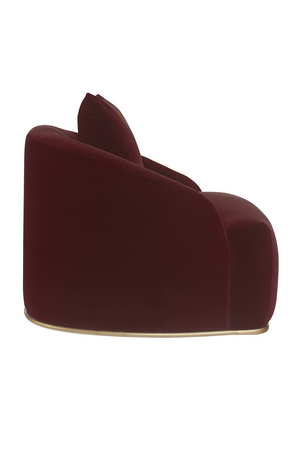   Modern European furniture - Curved Channel-Tufted Lounge Chair - www.oroa.com | Oroa.com