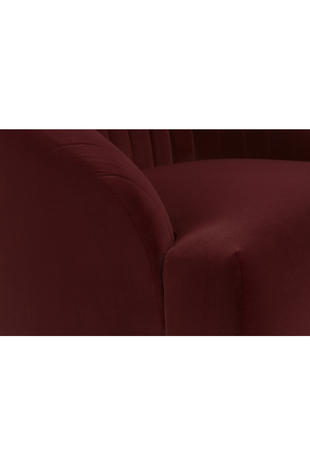   Curved Channel-Tufted Lounge Chair | Oroa.com