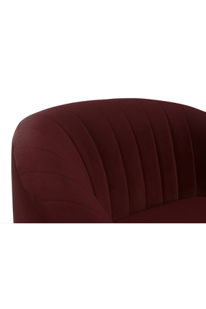   Curved Channel-Tufted Lounge Chair | Oroa.com
