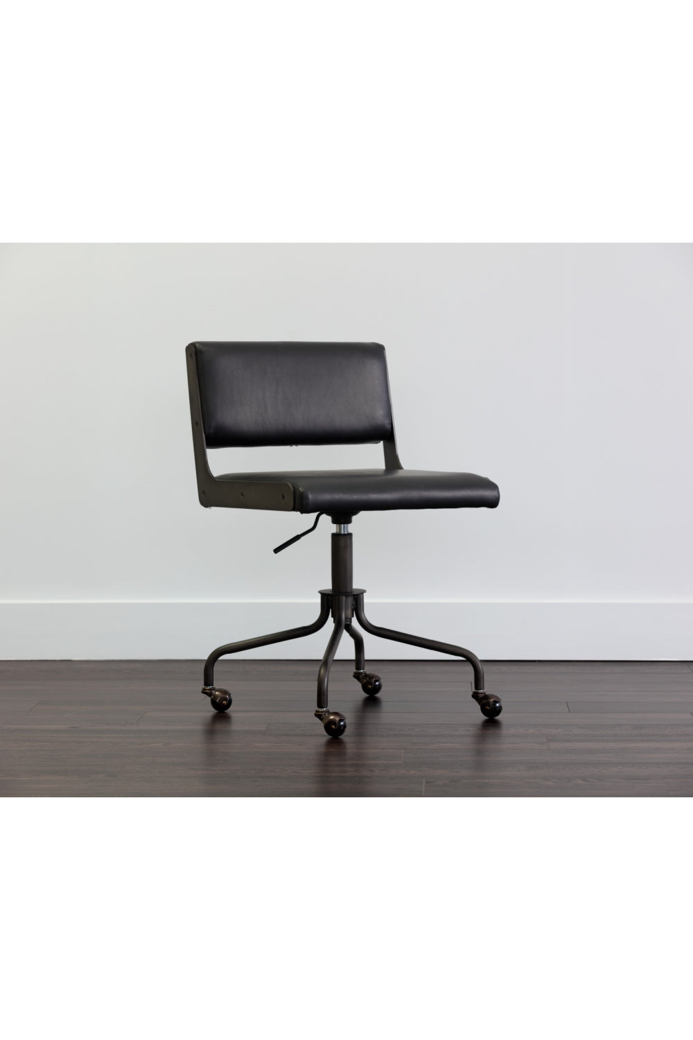   Modern European furniture - Black Leather Look Office Chair - www.oroa.com | Oroa.com