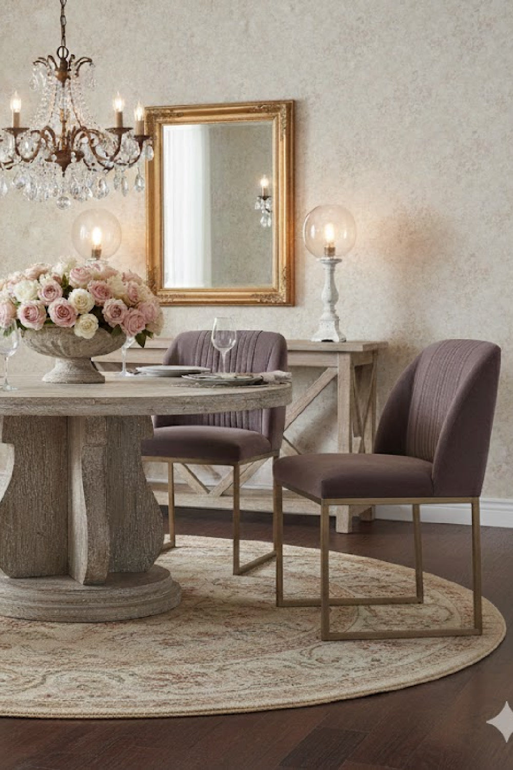   Modern European furniture - Ruched Back Dining Chairs (2) - www.oroa.com | Oroa.com