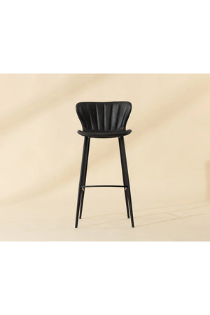   Modern European furniture - Clamshell Style Tufted Bar Stool - www.oroa.com | Oroa.com