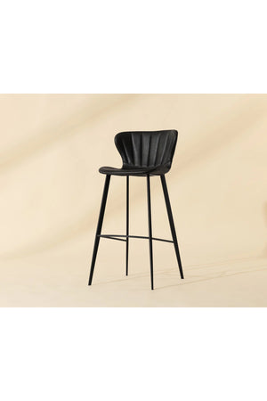   Modern European furniture - Clamshell Style Tufted Bar Stool - www.oroa.com | Oroa.com
