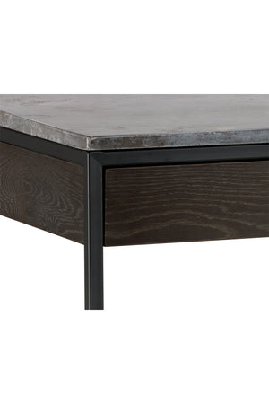   Modern European furniture - Gray Marble 2-Drawer Console Table - www.oroa.com | Oroa.com