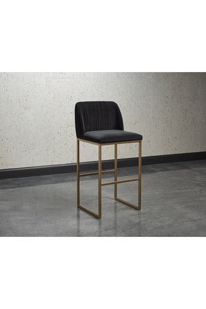   Modern European furniture - Gray Runch-Back Bar Stool - www.oroa.com | Oroa.com