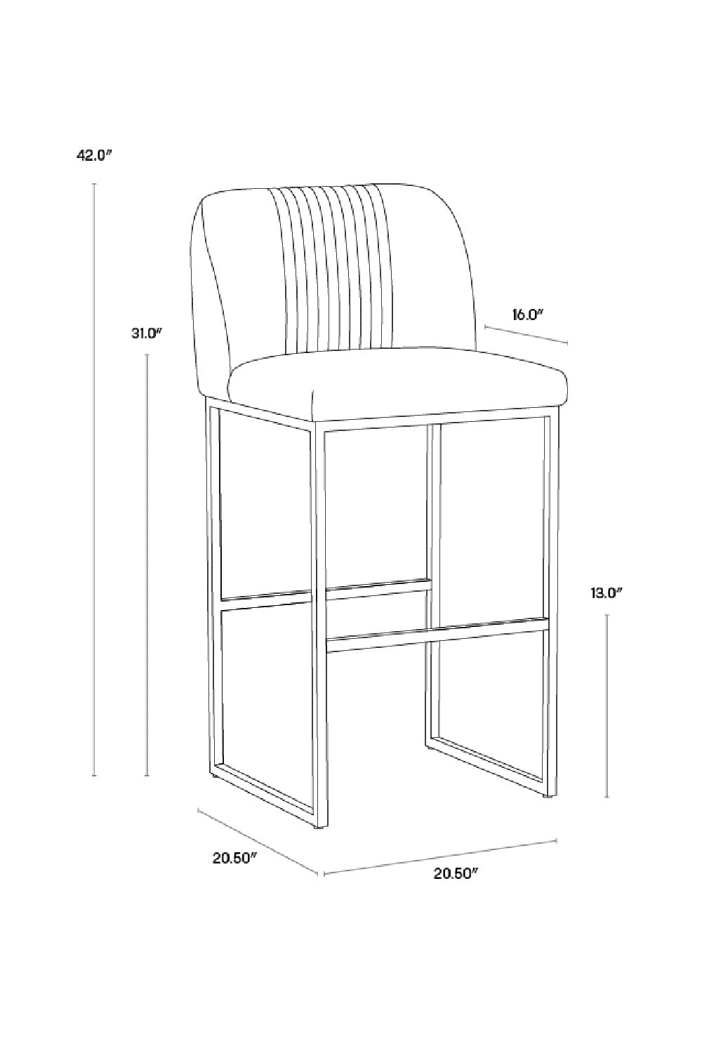   Modern European furniture - Gray Runch-Back Bar Stool - www.oroa.com | Oroa.com