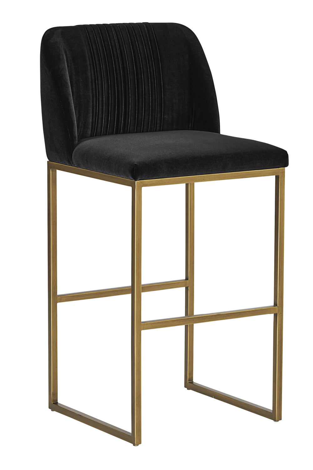   Modern European furniture - Ruched-Back Fabric Counter Stool - www.oroa.com | Oroa.com