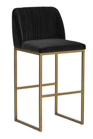   Modern European furniture - Ruched-Back Fabric Counter Stool - www.oroa.com | Oroa.com