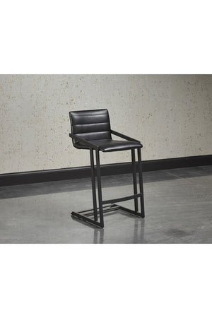   Modern European furniture - Channel-Tufted Counter Stool - www.oroa.com | Oroa.com