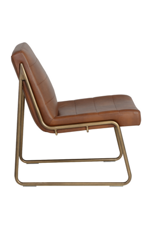   Modern European furniture - Brown Leather Lounge Chair - www.oroa.com | Oroa.com