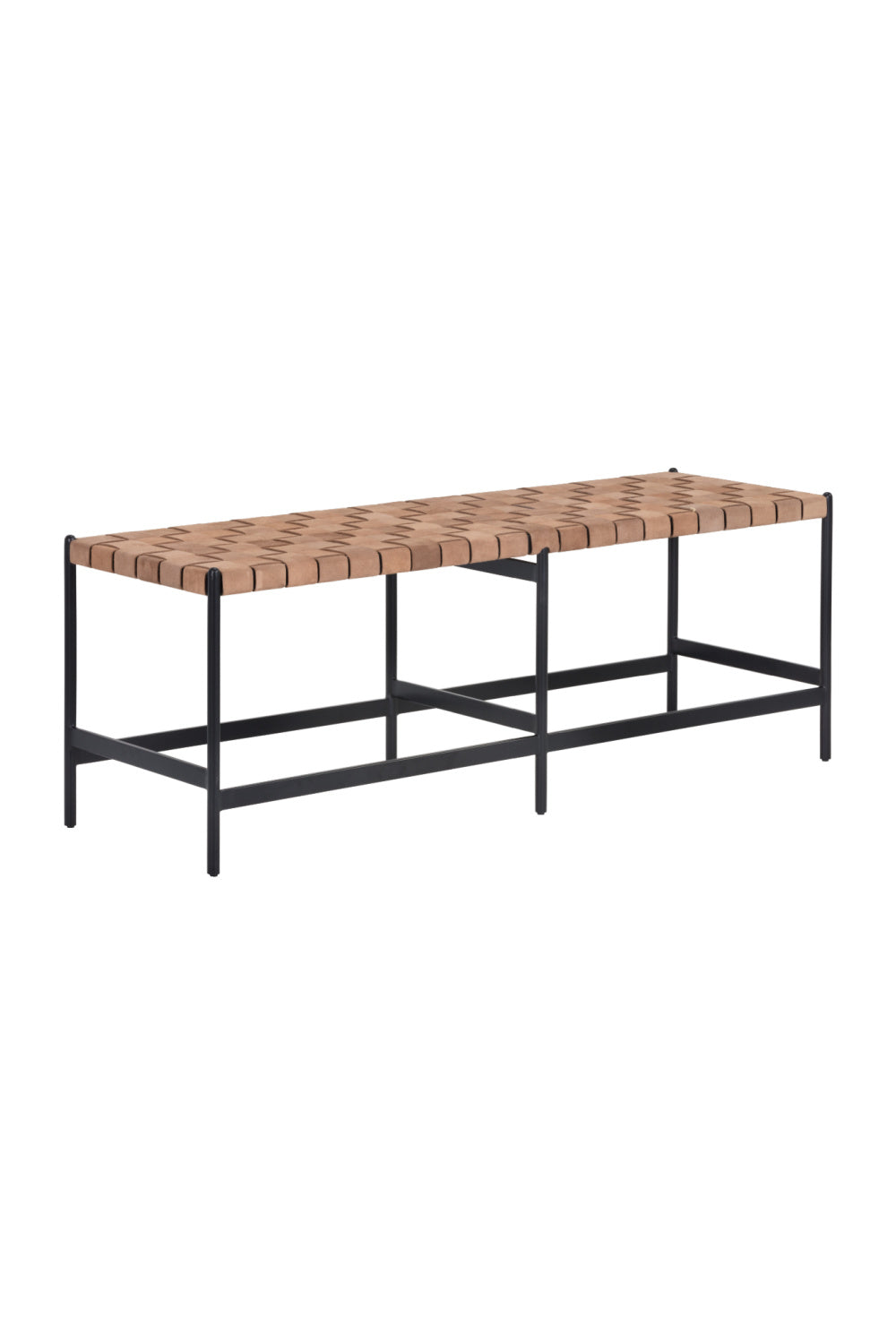   Modern European furniture - Hand-Woven Leather Bench - www.oroa.com | Oroa.com