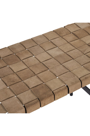  Modern European furniture - Hand-Woven Leather Bench - www.oroa.com | Oroa.com