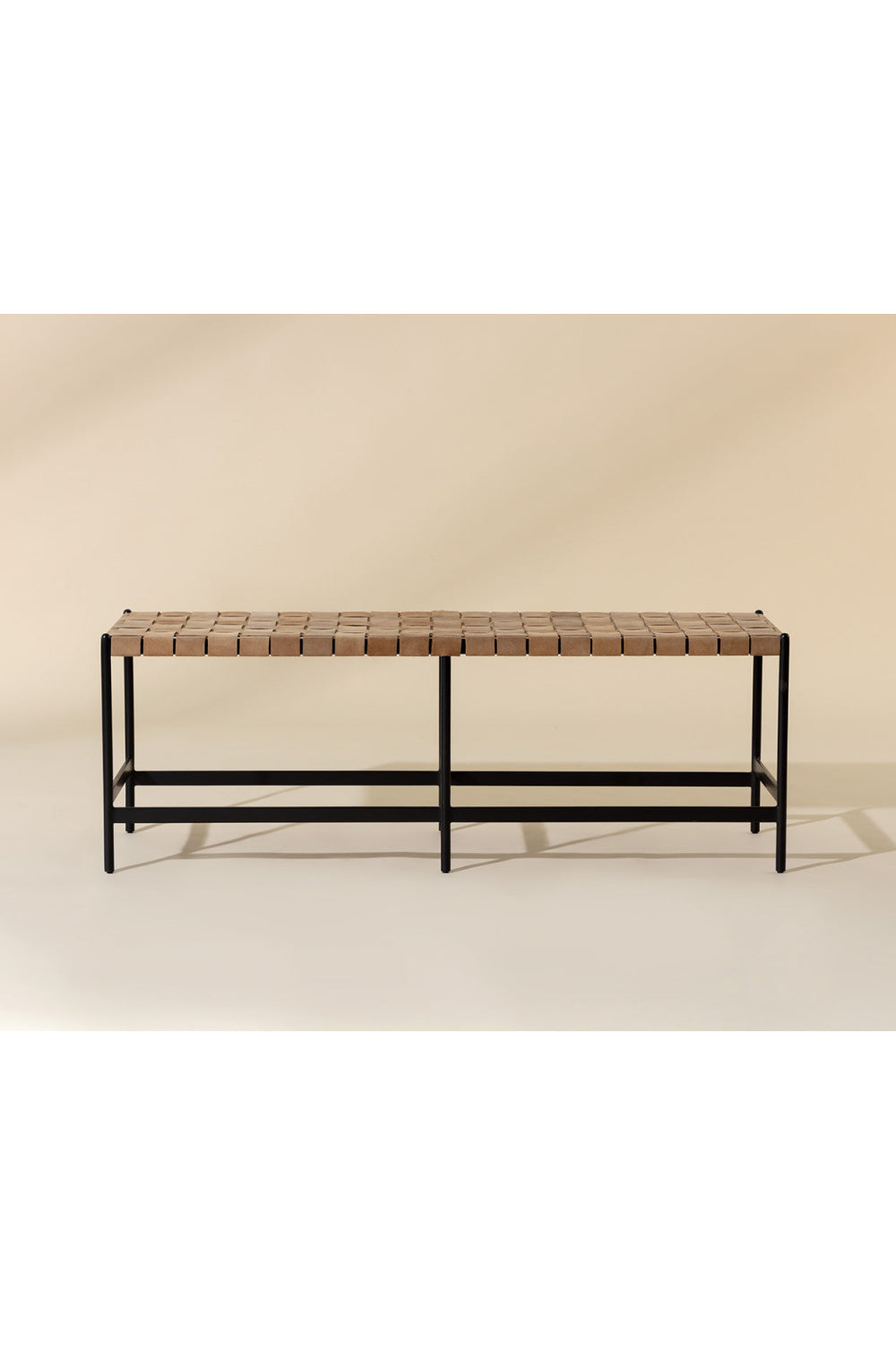   Modern European furniture - Hand-Woven Leather Bench - www.oroa.com | Oroa.com