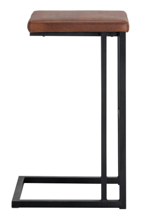   Modern European furniture - Leather Look Cantilevered Bar Stool - www.oroa.com | Oroa.com