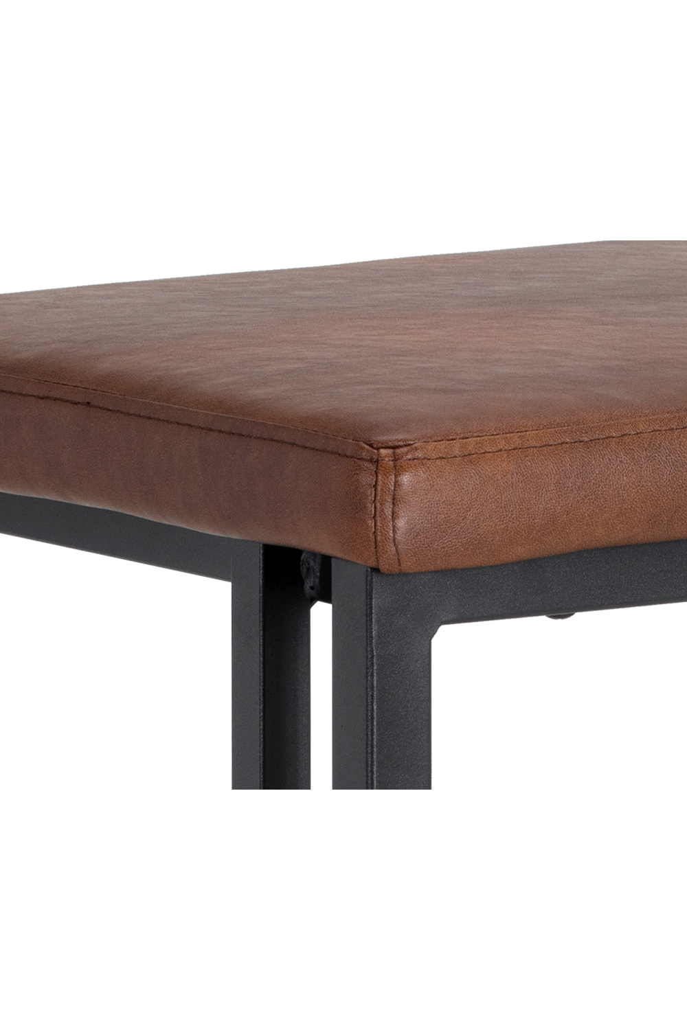   Modern European furniture - Leather Look Cantilevered Bar Stool - www.oroa.com | Oroa.com