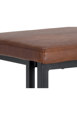   Modern European furniture - Leather Look Cantilevered Bar Stool - www.oroa.com | Oroa.com
