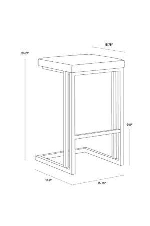   Modern European furniture - Leather-Look Backless Counter Stools (2) - www.oroa.com | Oroa.com