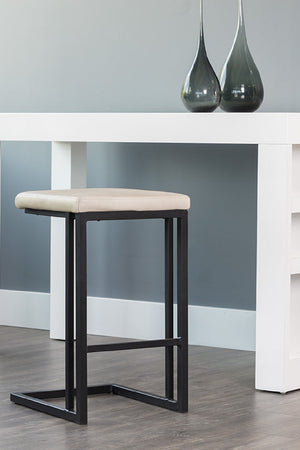   Modern European furniture - Leather-Look Backless Counter Stools (2) - www.oroa.com | Oroa.com