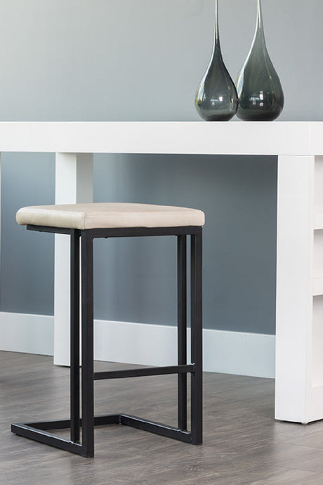   Modern European furniture - Leather-Look Backless Counter Stools (2) - www.oroa.com | Oroa.com