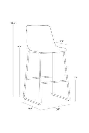   Modern European furniture - Antique Black Bar Stool - www.oroa.com | Oroa.com
