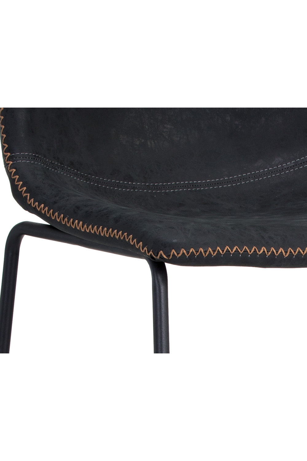   Modern European furniture - Leather-Look Mid-Century Counter Stools (2) - www.oroa.com | Oroa.com