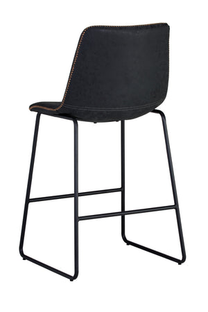   Modern European furniture - Leather-Look Mid-Century Counter Stools (2) - www.oroa.com | Oroa.com