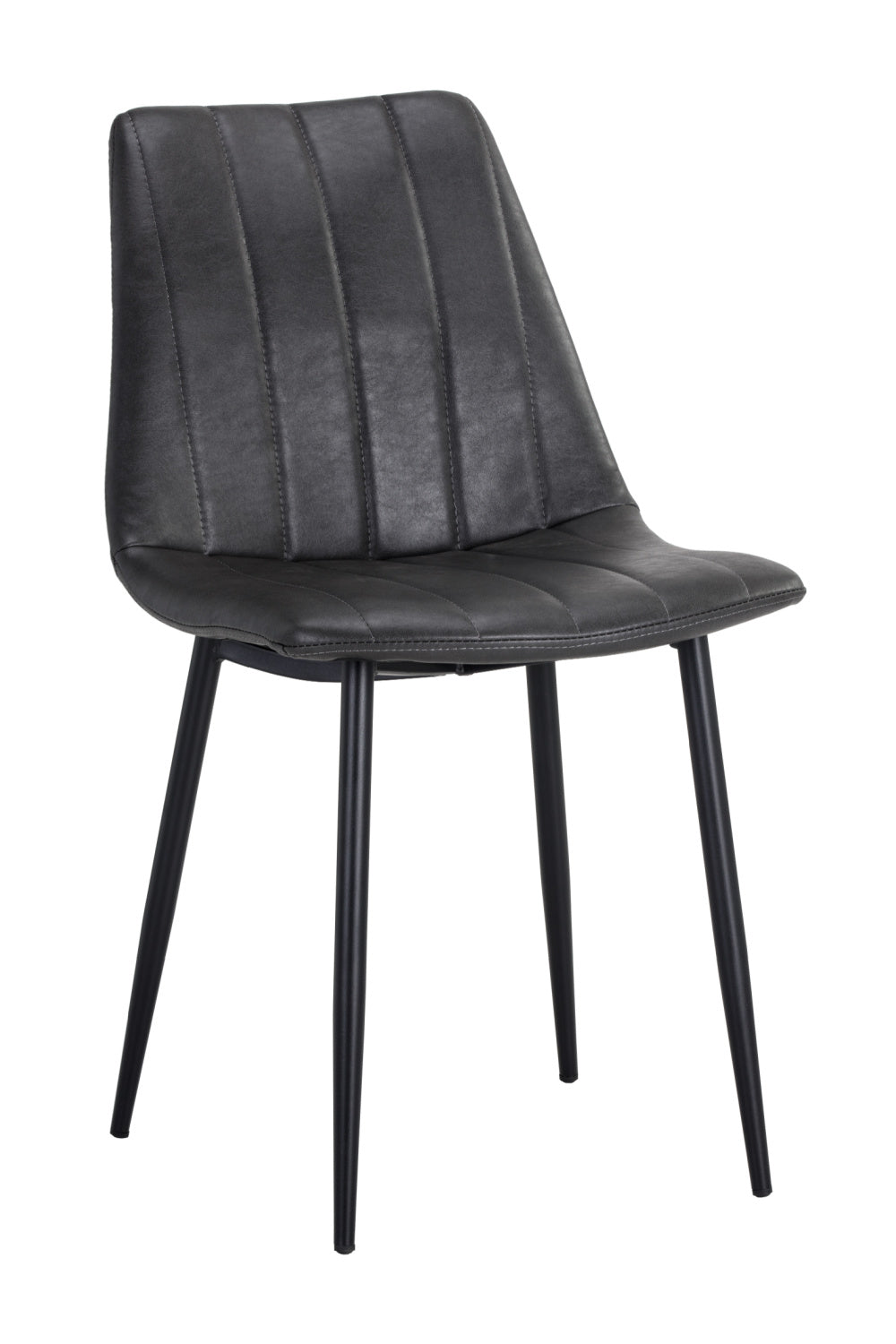   Modern European furniture - Channel-Tufted Dining Chairs (2) - www.oroa.com | Oroa.com