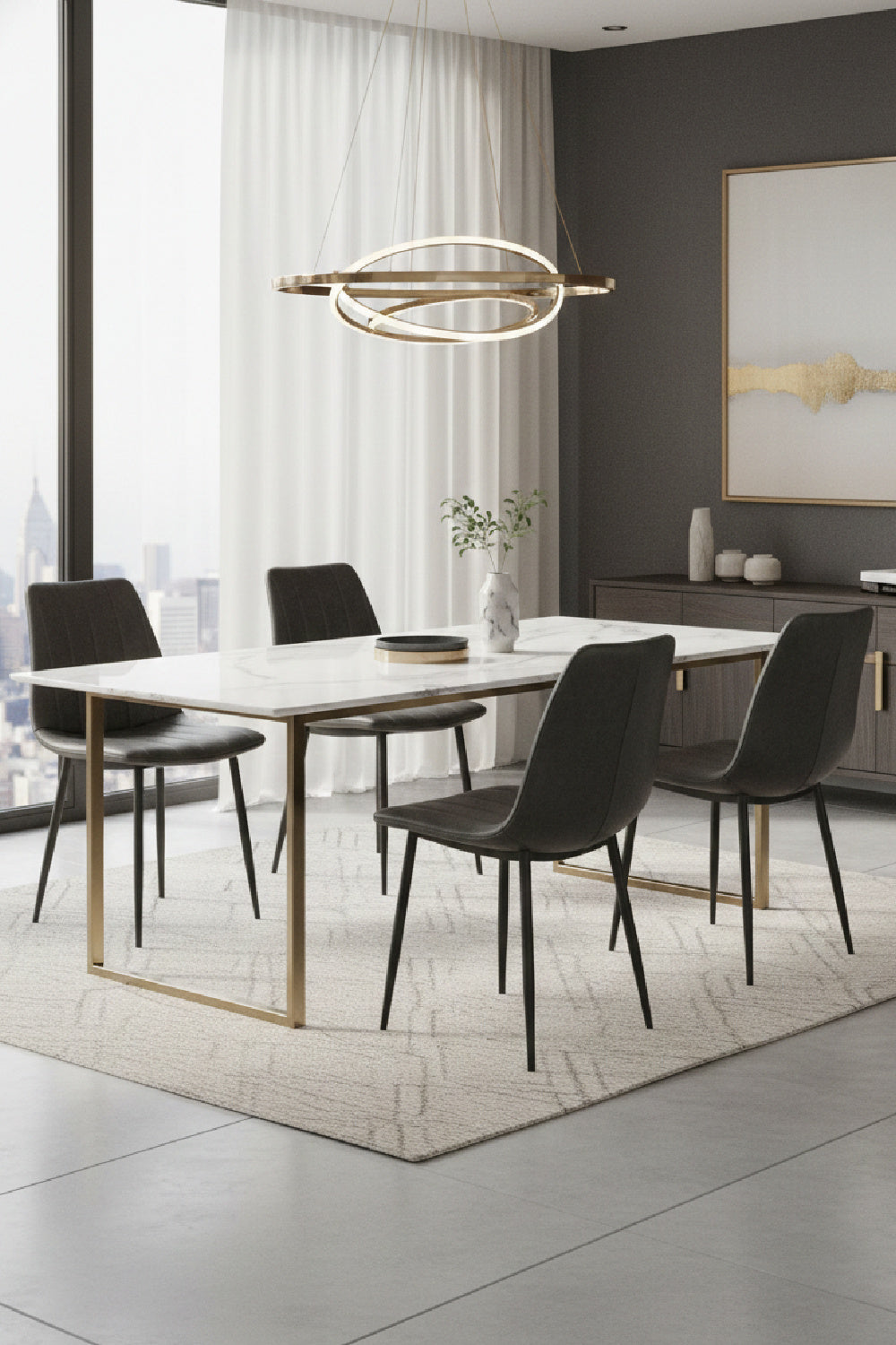   Modern European furniture - Channel-Tufted Dining Chairs (2) - www.oroa.com | Oroa.com