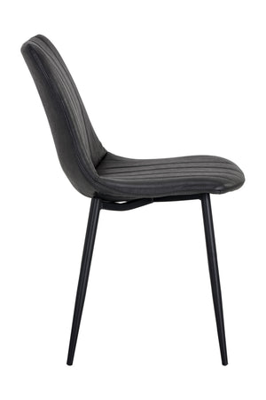   Modern European furniture - Channel-Tufted Dining Chairs (2) - www.oroa.com | Oroa.com