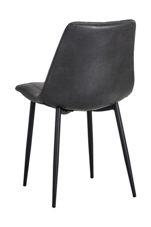   Modern European furniture - Channel-Tufted Dining Chairs (2) - www.oroa.com | Oroa.com
