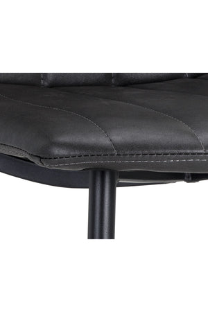   Modern European furniture - Channel-Tufted Dining Chairs (2) - www.oroa.com | Oroa.com