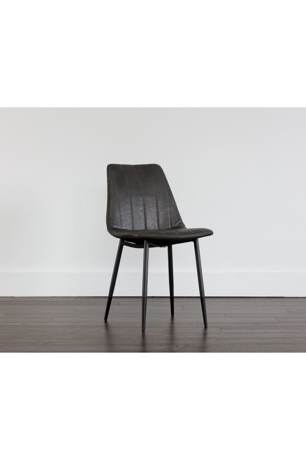   Modern European furniture - Channel-Tufted Dining Chairs (2) - www.oroa.com | Oroa.com