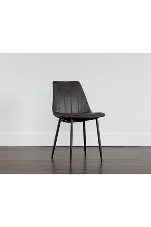   Modern European furniture - Channel-Tufted Dining Chairs (2) - www.oroa.com | Oroa.com
