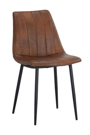   Modern European furniture - Channel-Tufted Dining Chairs (2) - www.oroa.com | Oroa.com